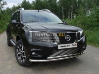 Защита передняя нижняя (двойная) 60,3/ 42,4 мм Nissan Terrano 2014